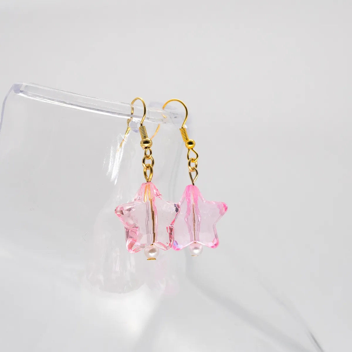 Baby Pink Star Earrings
