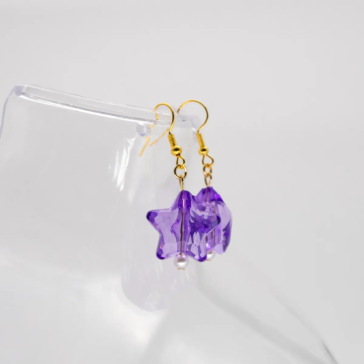 Purple Star Earrings