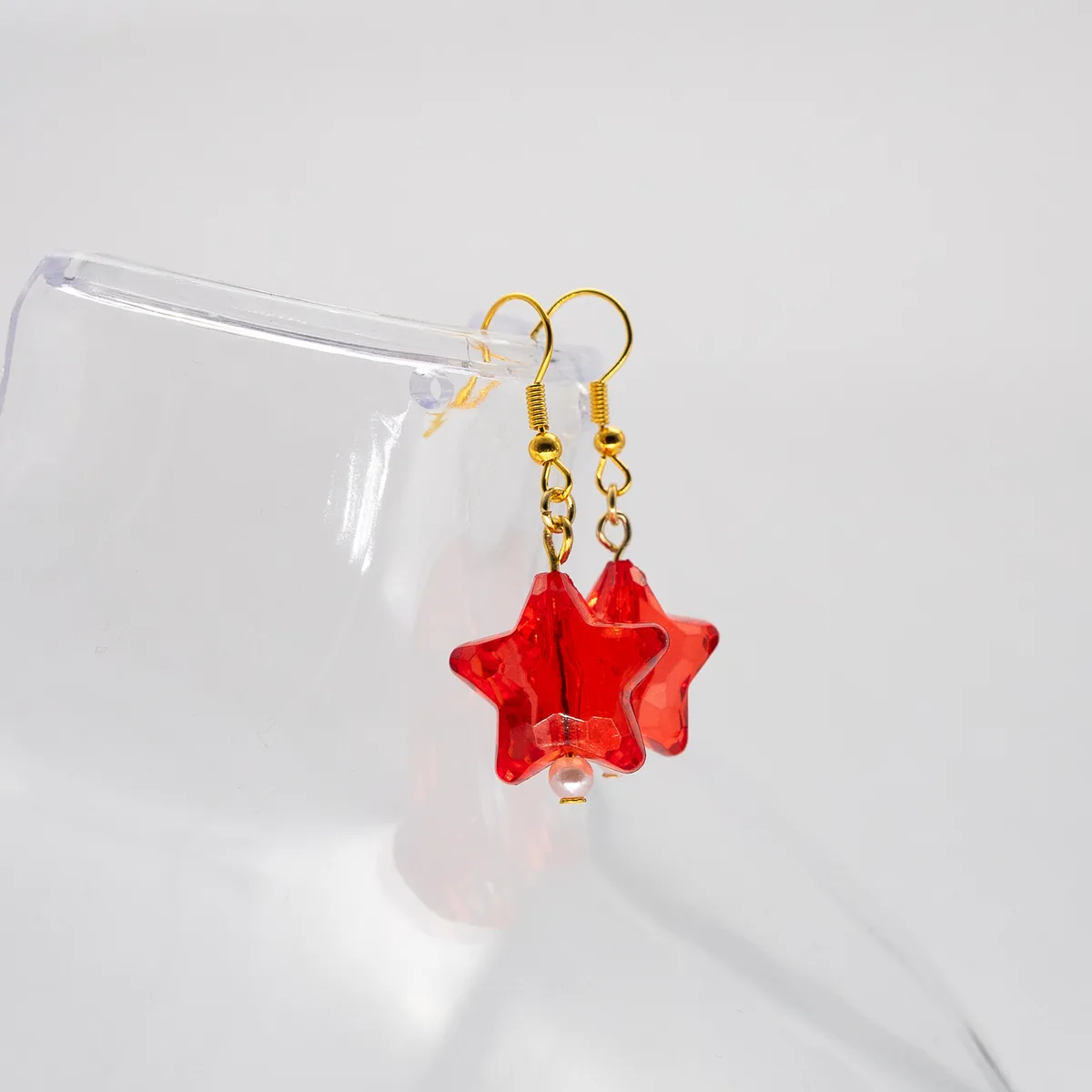 Red Star Earrings